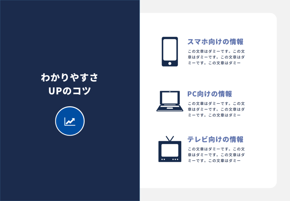 パワーポイント資料のわかりやすさアップ