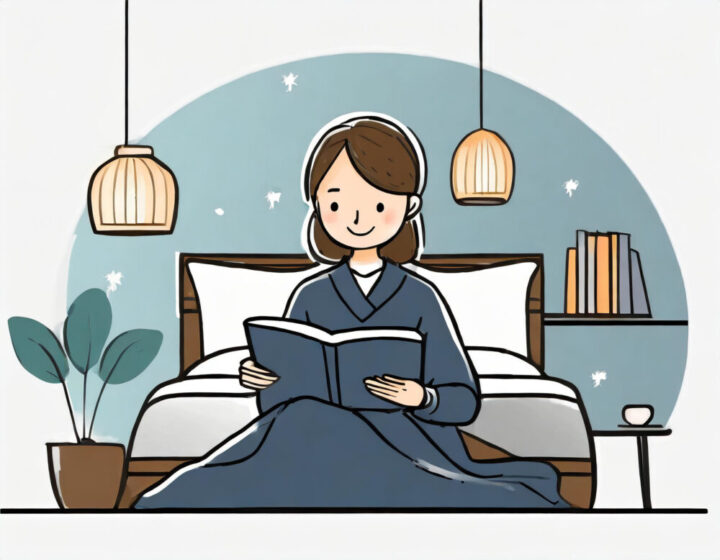 Woman reading a book