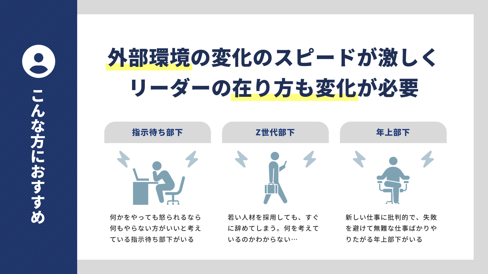 この本がおすすめの対象者の図解